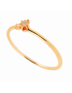Anillo Plata Baño Oro PD...