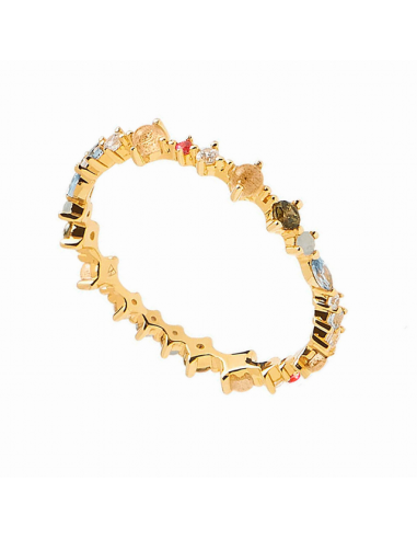 Anillo Plata Baño de Oro PD Paola...