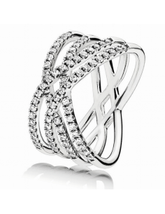 Anillo Plata Pandora Líneas...