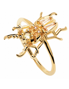 Anillo Plata Baño Oro PD...