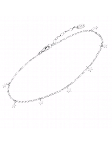 Tobillera de plata con estrellas, un detalle original y delicado para sorprender en San Valentín.