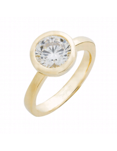 Anillo Plata Baño Oro...