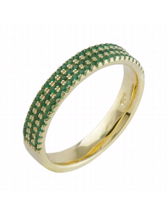 Anillo Plata Baño Oro...