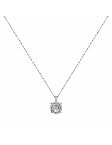 Collar de oro blanco con diamantes, una joya exclusiva para celebrar un San Valentín inolvidable.