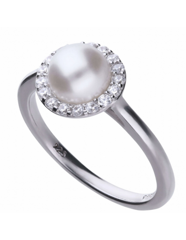 Anillo Plata Diamond Fire Perla y...