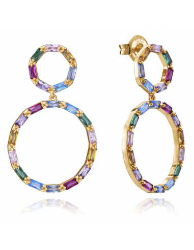 Pendientes Plata Chapada Viceroy Aros...