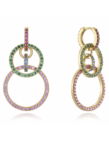 Pendientes Viceroy Plata Chapada Aros...