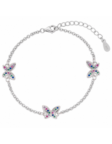 Pulsera Plata de Ley Rodiada.Cadena...