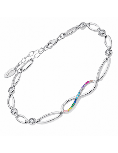 LP1872-2/2   Pulsera Plata Rodiada...