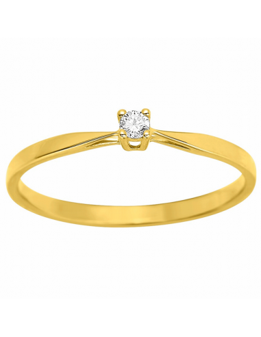 Sortija Oro Amarillo. Diamante...