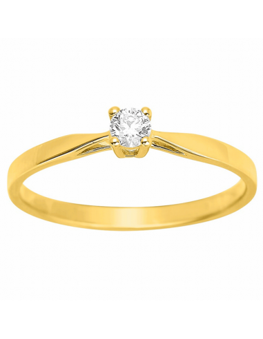 Solitario Oro Amarillo.Aro con...