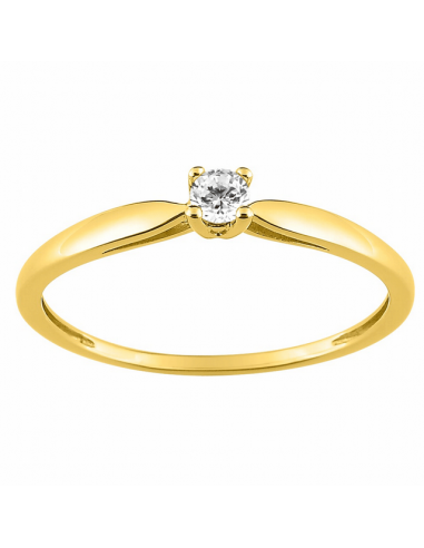 Solitario Oro Amarillo.Aro con...