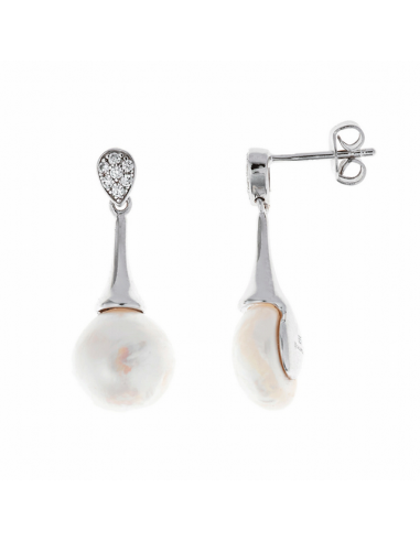 121A0108  *  Pendientes Plata Rodio...