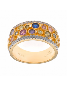 Anillo Plata Chapada...