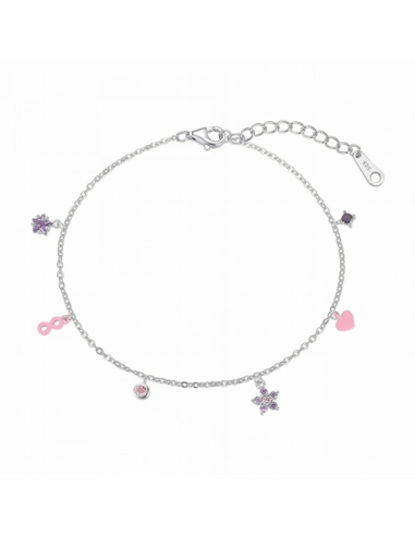 Tobillera Plata Promojoya Cadena con...