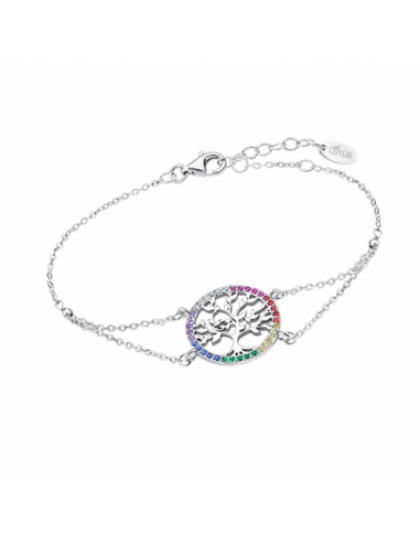 LP1746-2/5   Pulsera Plata Lotus...