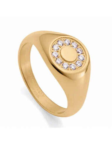 Anillo Acero Ip Dorado Viceroy...