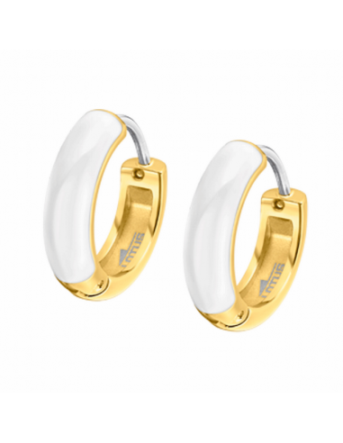 Pendientes Acero IP Dorado Lotus...