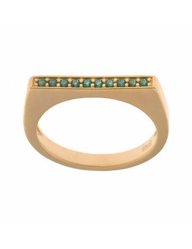 256S0032  *  Anillo Plata Chapada...