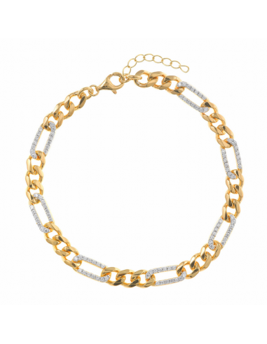 136P0222   Pulsera Plata Chapado...