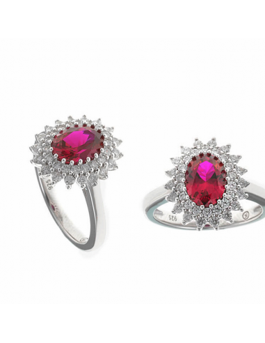 136S0372  *  Anillo Plata Rodiada...