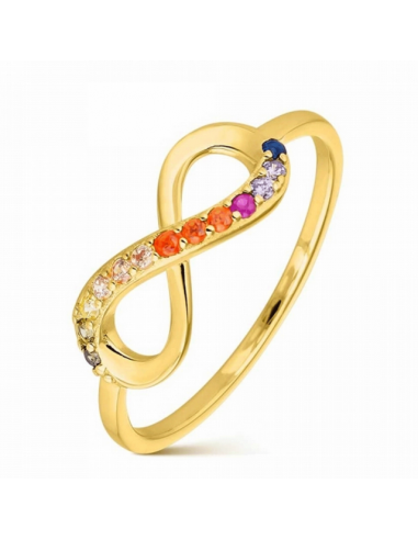 Anillo Plata Chapado Oro Promojoya...