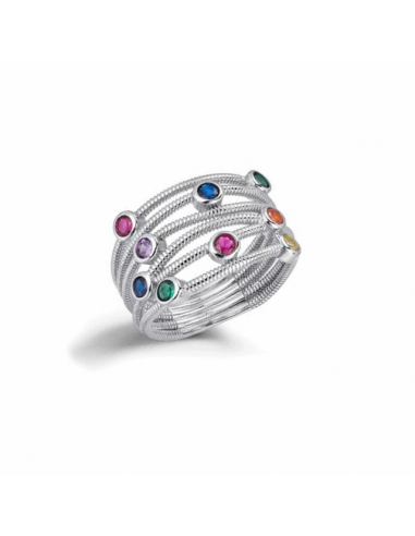 Anillo Plata Rodiada Promojoya. Hilos...