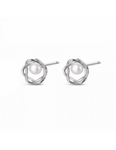 Pendientes Plata Rodiada....