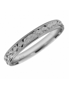 Alianza Plata Estrellada 4 mm.