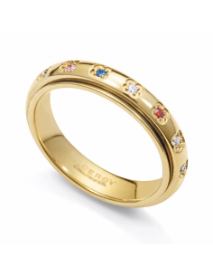 Anillo Mujer Acero IP con...