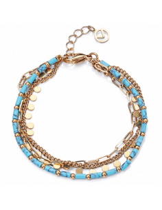 Pulsera Mujer Triple. Hilo...
