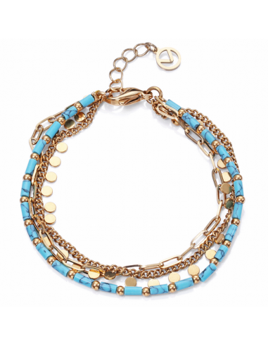Pulsera Mujer Triple. Hilo de...