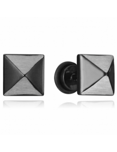 Pendientes Acero IP Negro...