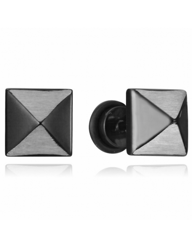 Pendientes Acero IP Negro Viceroy...