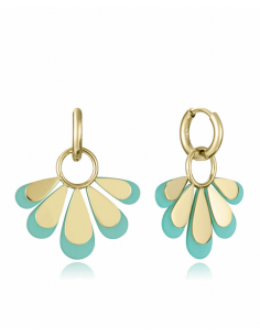 Pendientes Acero IP Oro...