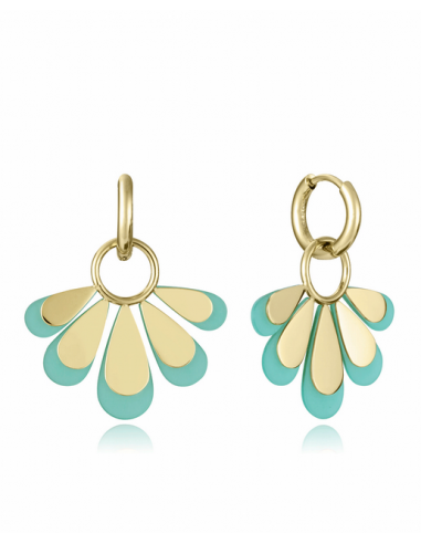 Pendientes Acero IP Oro Viceroy...
