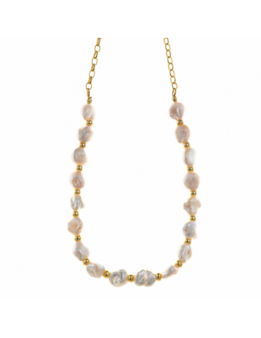 164C0114  Collar Plata Chapada Oro...