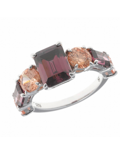 Anillo Plata Chapada Oro y...