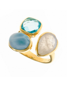Anillo Plata Chapada...