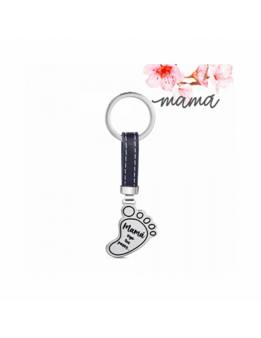 Llavero Acero Promojoya Huella "Mamá...