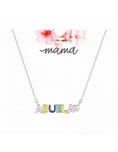 Collar Plata Rodiada Promojoya ABUELA...