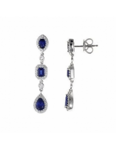Pendientes Plata Rodiada...