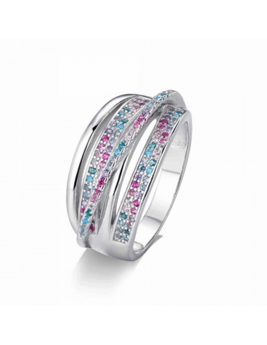 Anillo Plata Rodiada Promojoya Hilos...