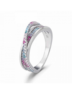 Anillo Plata Rodiada Lucía...