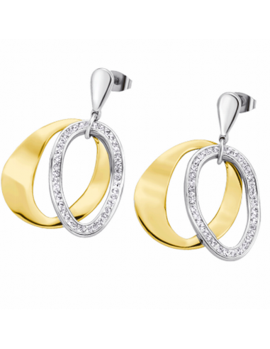 LS1672-4/2   Pendientes Acero Bicolor...