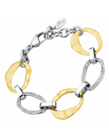 LS1672-2/2   Pulsera Acero Bicolor...