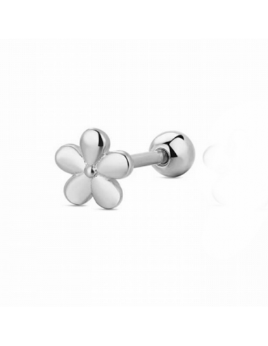Piercing Plata Rodiada Lucía Martín Flor