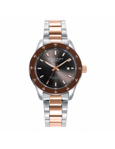 Reloj Mujer Acero Bicolor...