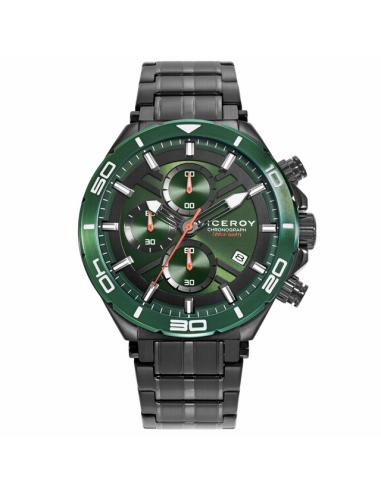 Reloj Hombre Acero IP Negro Viceroy...