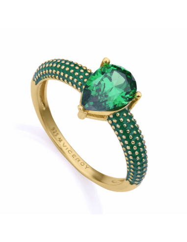 15122A-32   Anillo Plata Baño Oro...